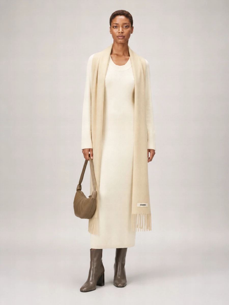 Loulou Studio Cashmere Wool Knit Midi Dress