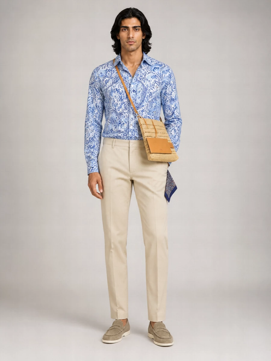 Etro Paisley Floral-Print Regular-Fit Shirt