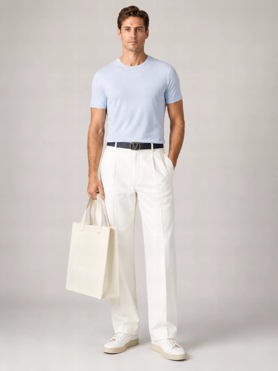 Vince Wool Cashmere Short-Sleeve T-Shirt
