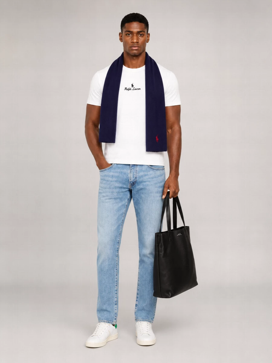Polo Ralph Lauren Cotton Ribbed Crew-Neck Short-Sleeve T-Shirt