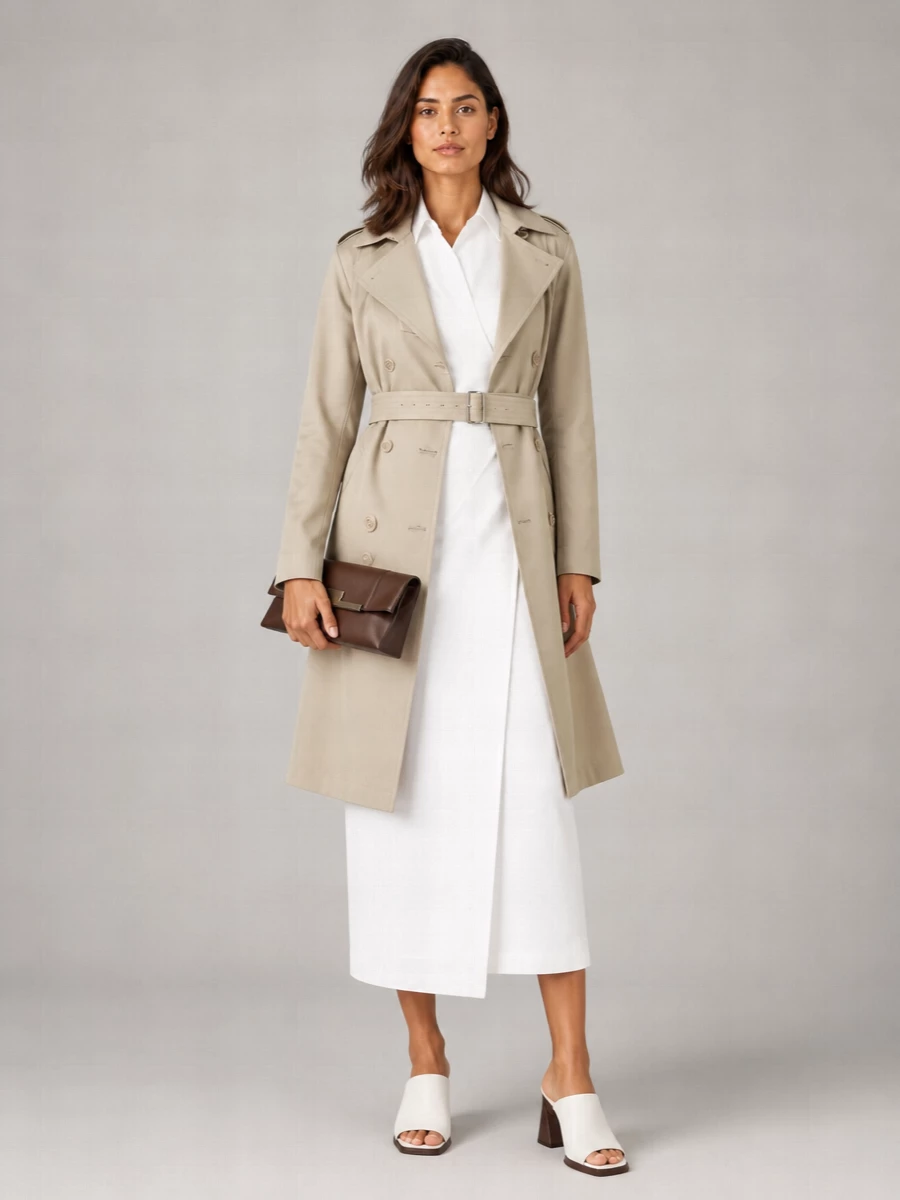 Max Mara Cotton Trench Coat
