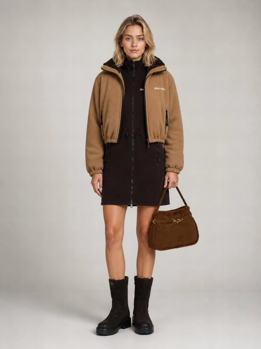 Miu Miu Faux Fur Jacket