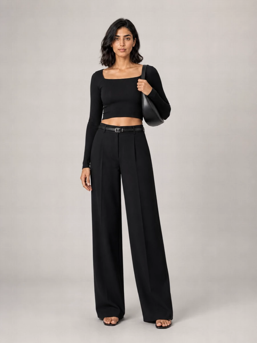 Dsquared2 Ribbed Cropped Knitted Top