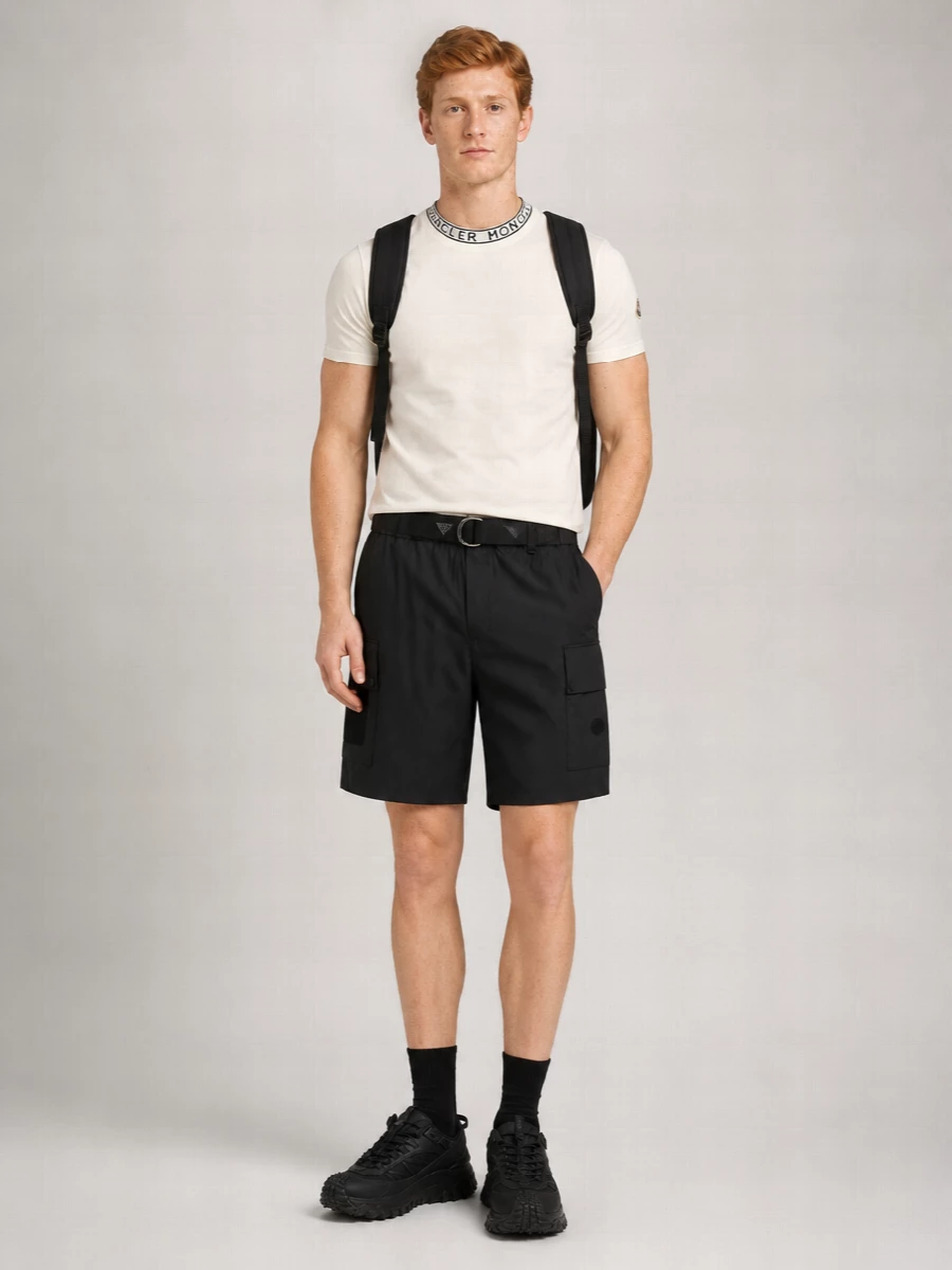Moncler Polyester Cargo Shorts