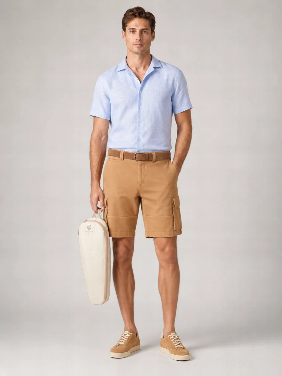 Brunello Cucinelli Cotton Cargo Bermuda Shorts