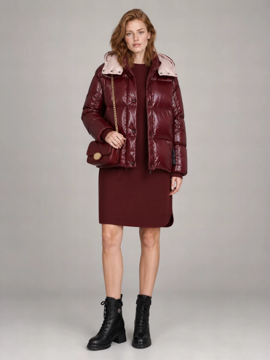 Moncler Hooded Short Down Parka Coat