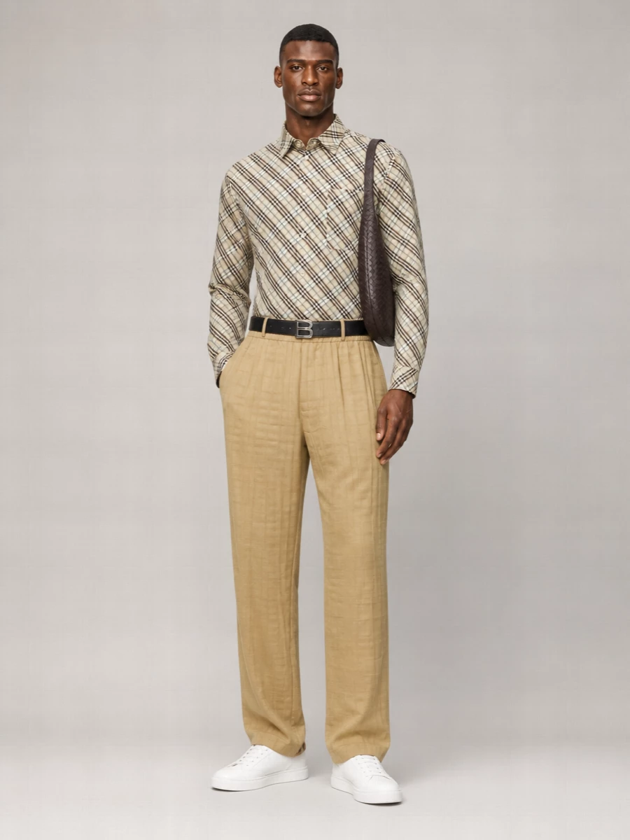 Burberry Printed Cotton Poplin Shirt