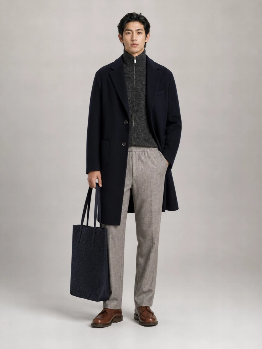 Barena Wool Single-Breasted Coat