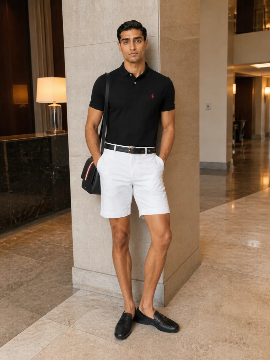 Ralph lauren polo white chino shorts tods loafers