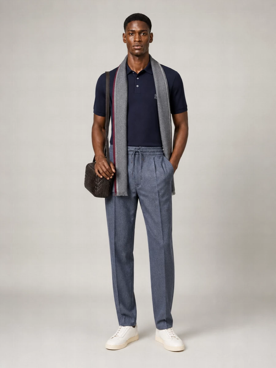 Brunello Cucinelli Cotton Piqué Short-Sleeve Polo Shirt