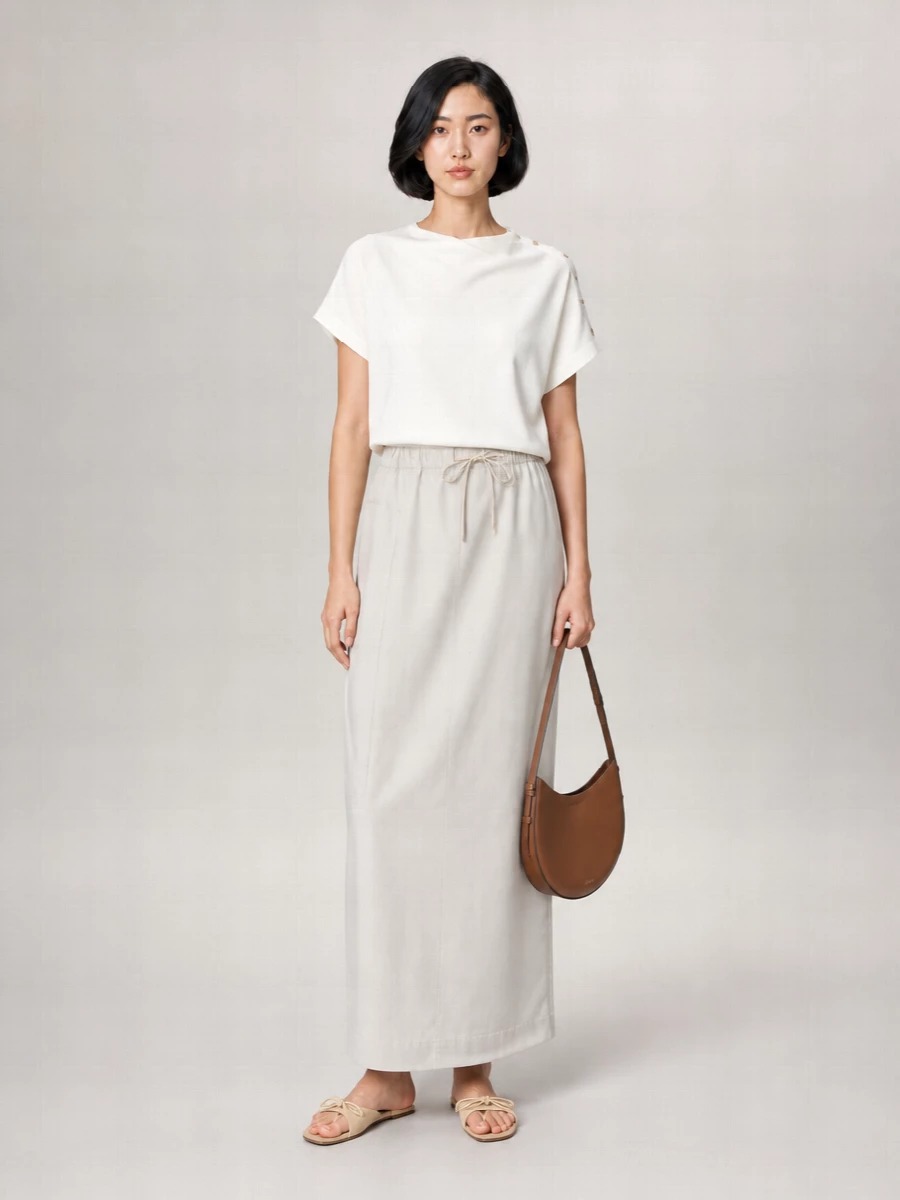 Soeur High-Rise Wide-Leg Cotton Trousers