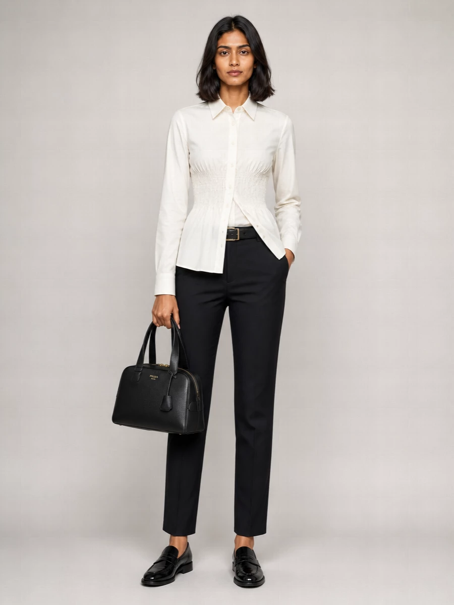 Prada Wool Straight Trousers