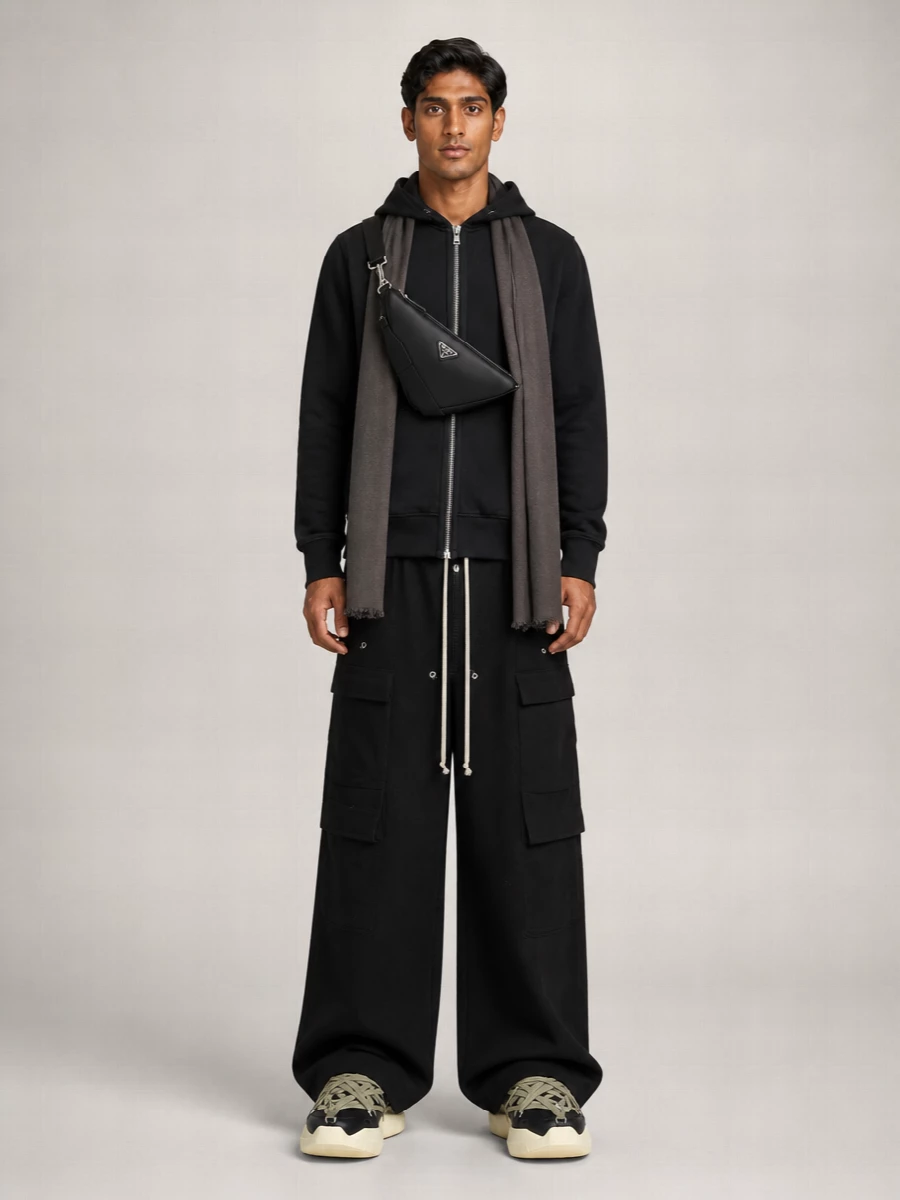 Rick Owens Cotton Hoodie