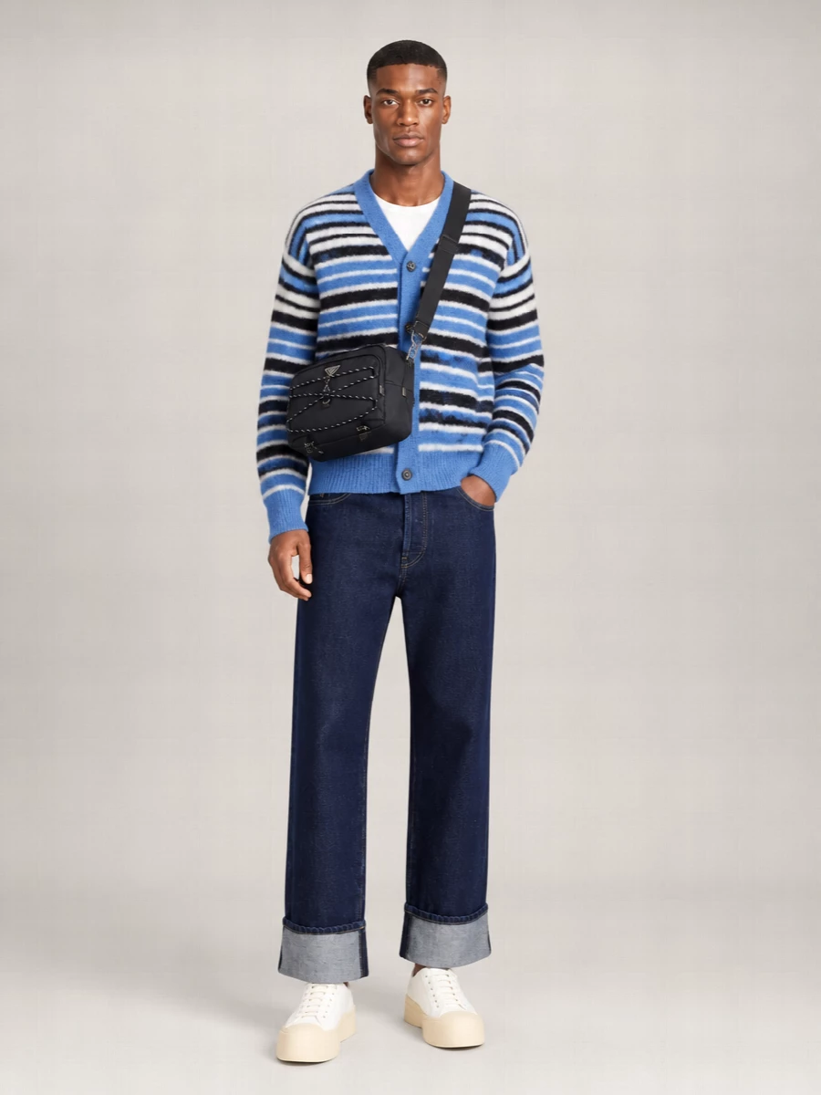 Marni Mohair Blend Embroidered Cardigan