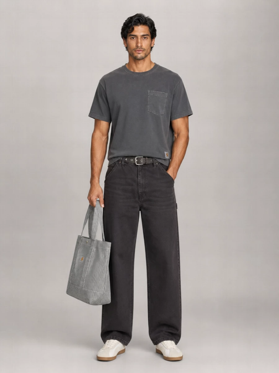 Carhartt Wip Cotton Wide-Leg Trousers