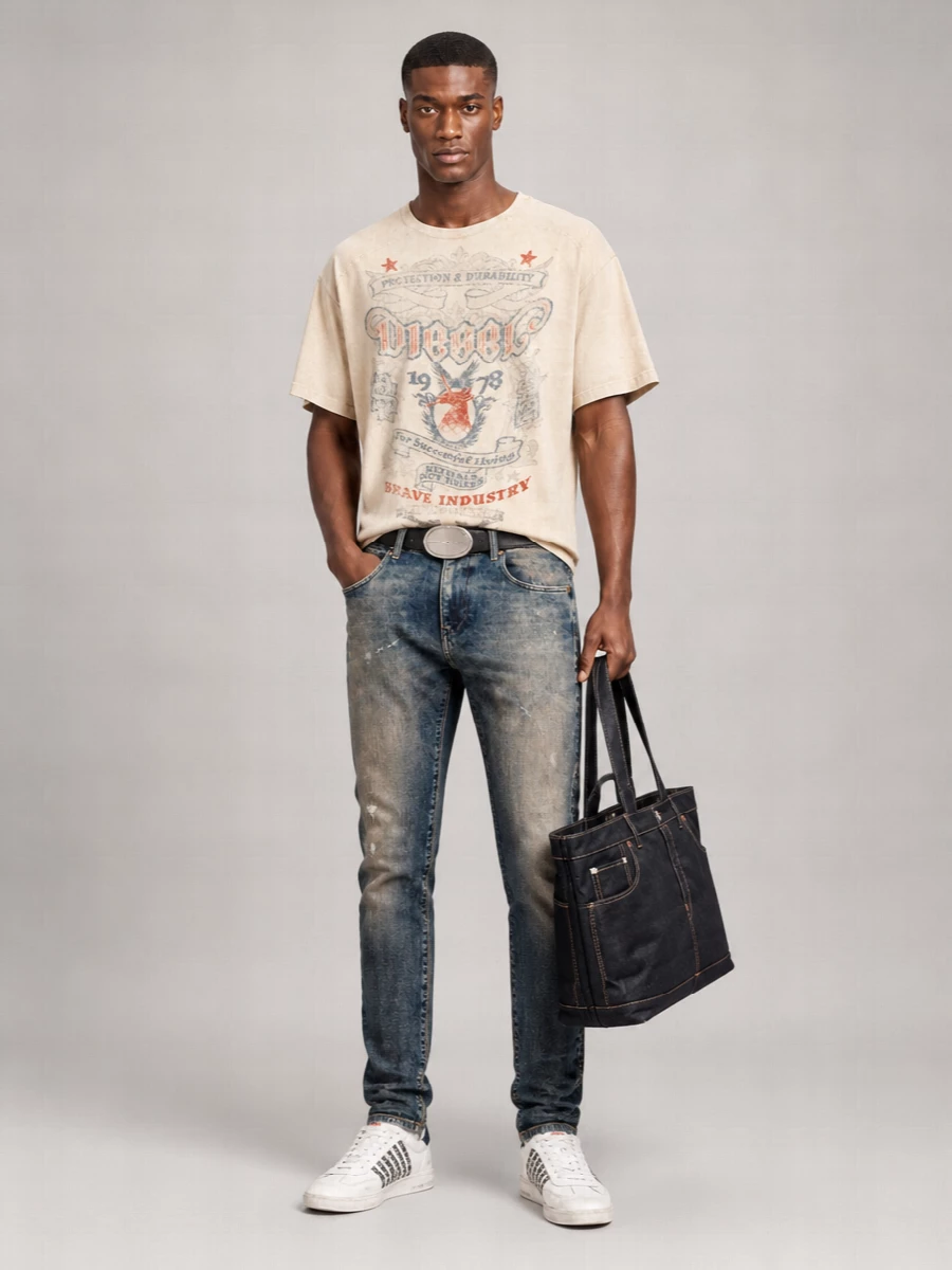 Dsquared2 Leather Low-Top Sneakers