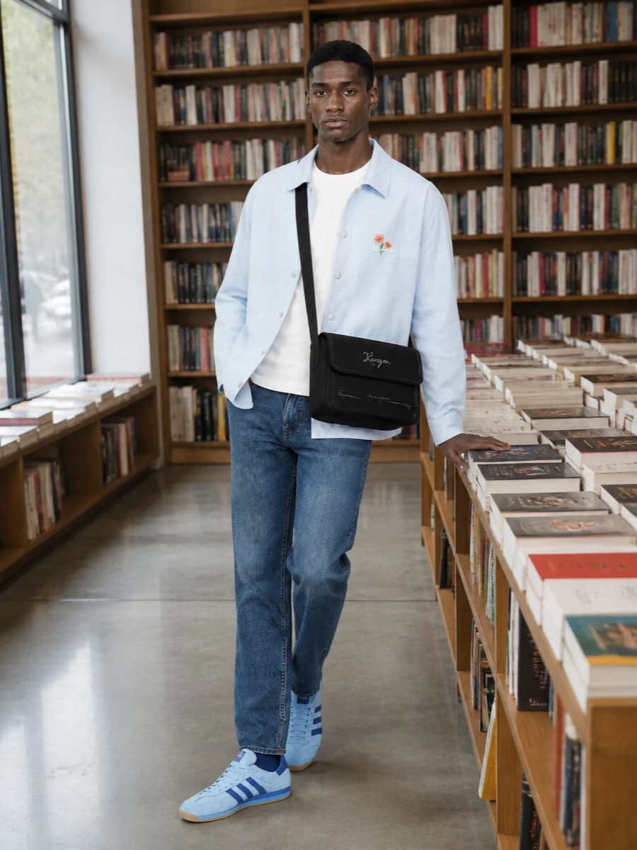 Kenzo coach jacket jeans adidas sneakers
