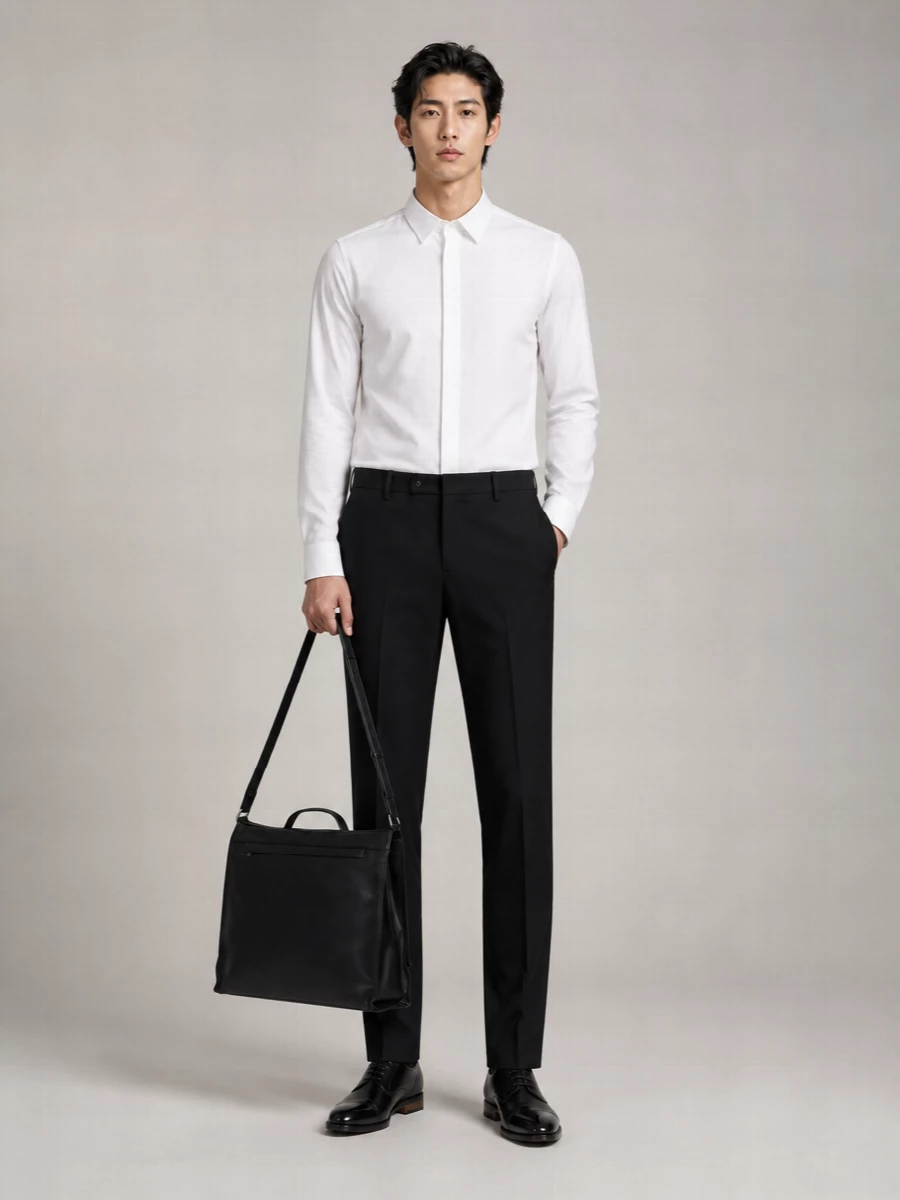 Jil Sander Leather Messenger Bag