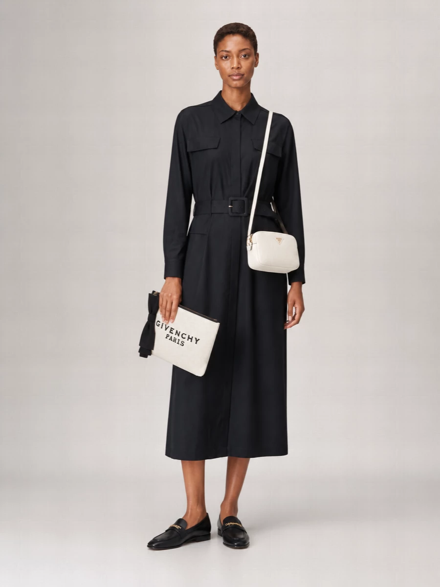 Givenchy Canvas Bow-Detail Pouch