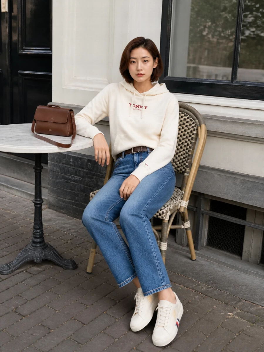 Tommy hilfiger hoodie apc jeans sneakers