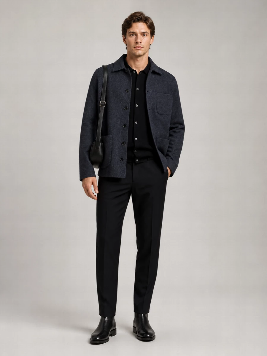 Lardini Cashmere Single Breasted Coat