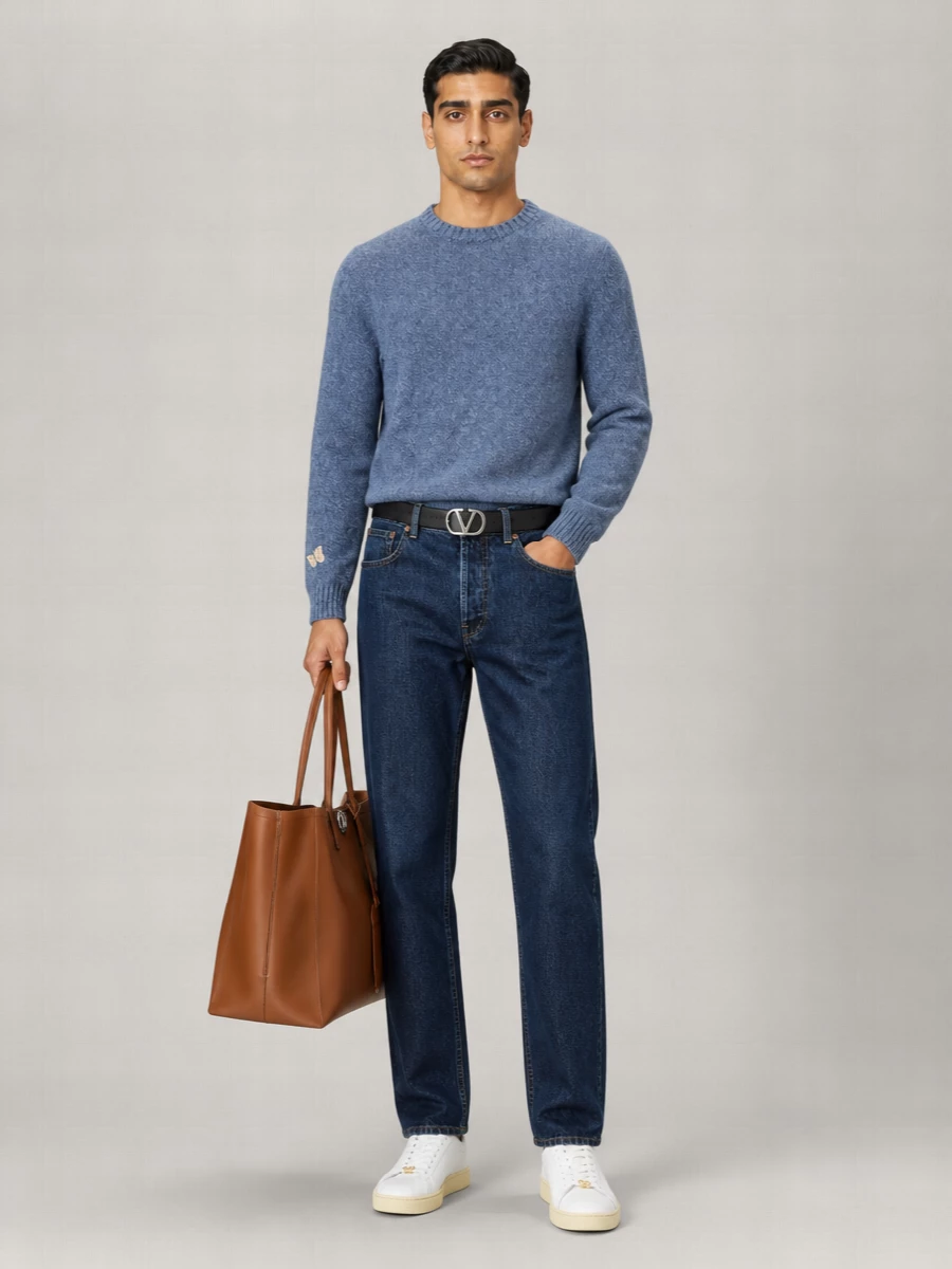 Valentino Wool Crew-Neck Sweater