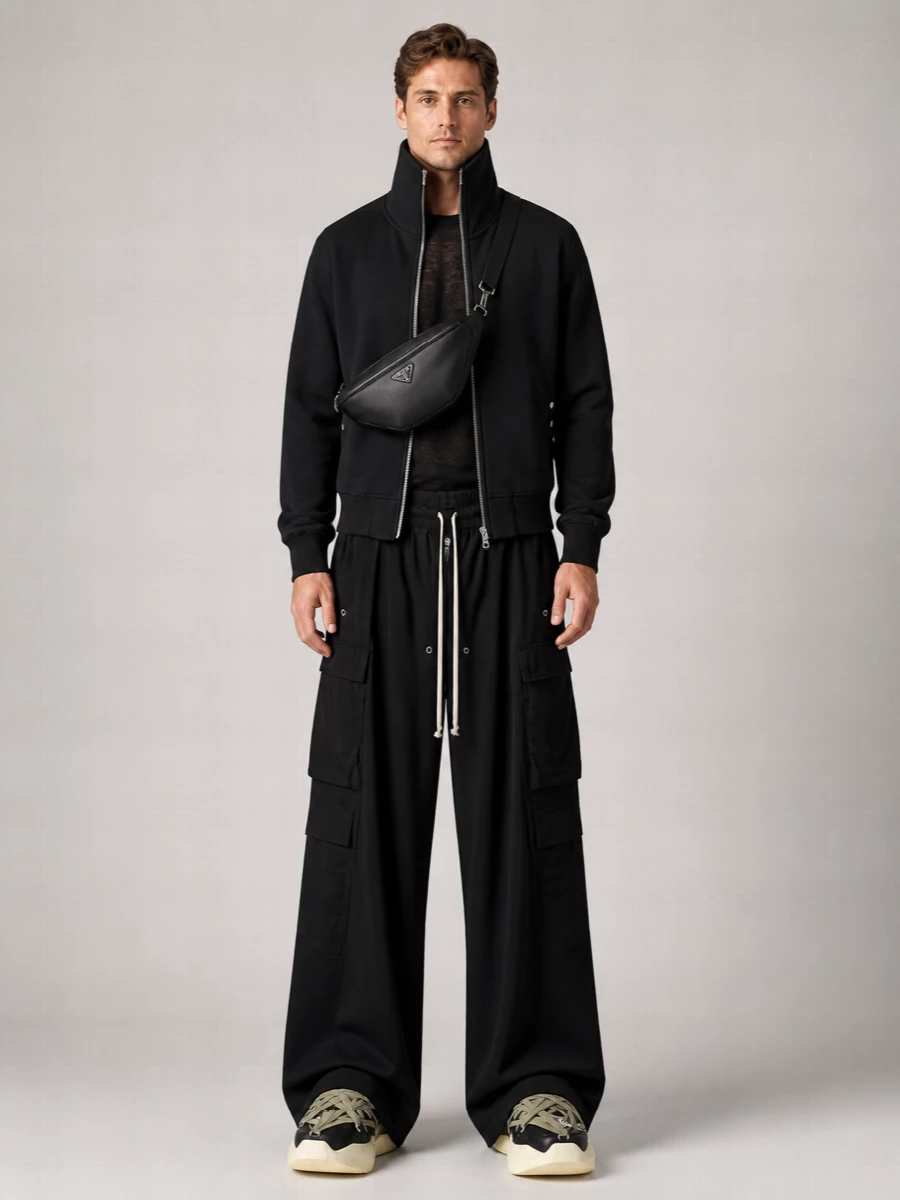 Rick Owens Virgin Wool Bomber Jacket