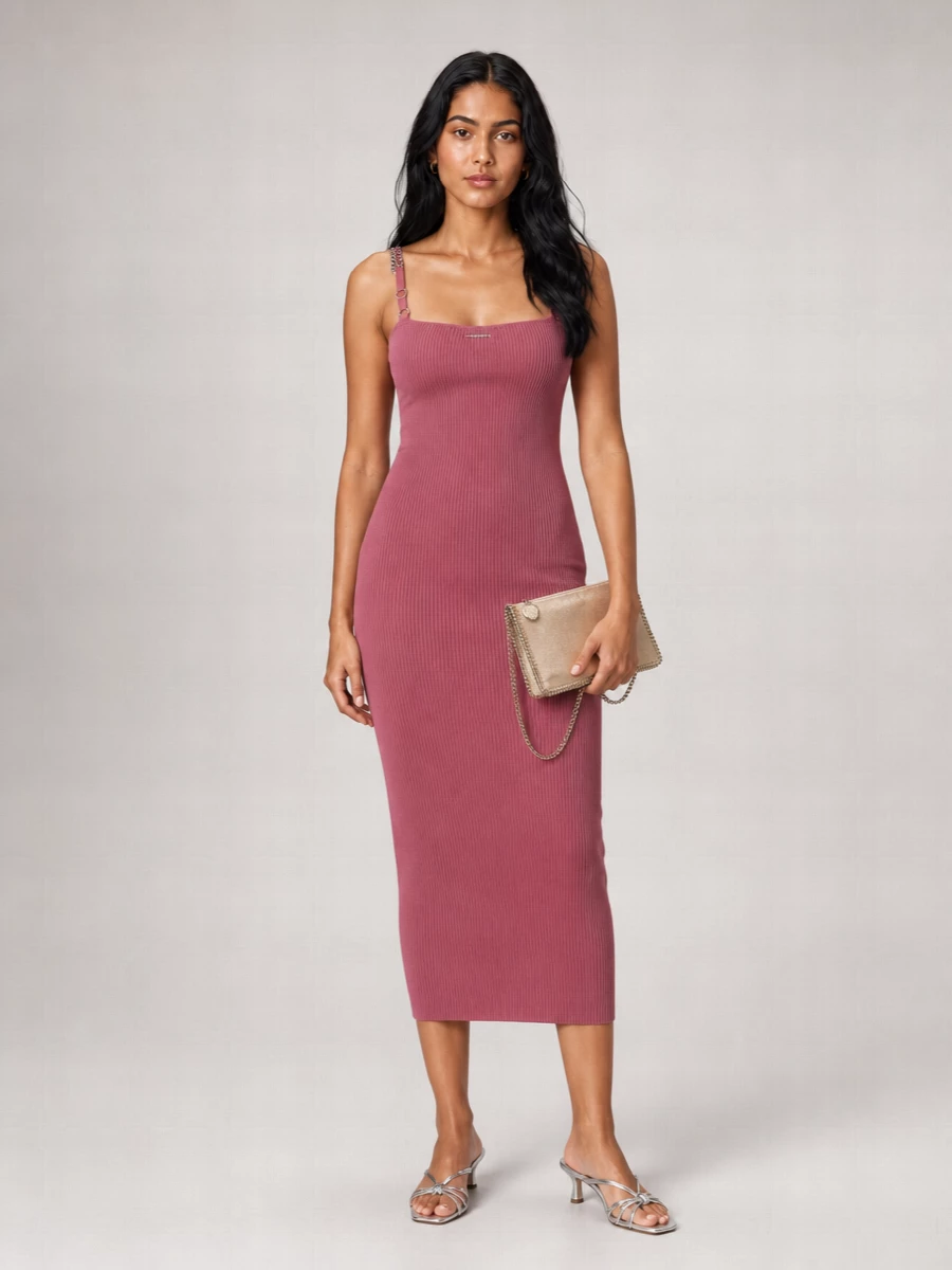 Michael Kors Stretch Jersey Midi Dress