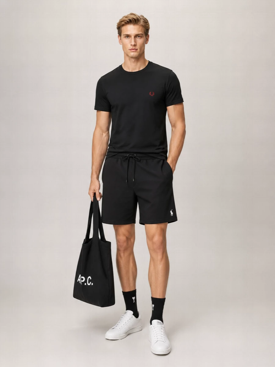 Fred Perry Cotton Logo Print T-Shirt