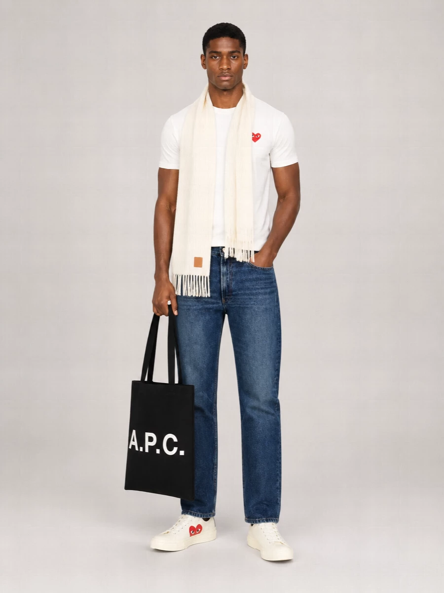 Comme Des Garçons Play Cotton Logo-Patch Short-Sleeve T-Shirt