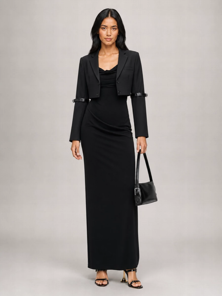 Coperni Single-Breasted Cropped Blazer