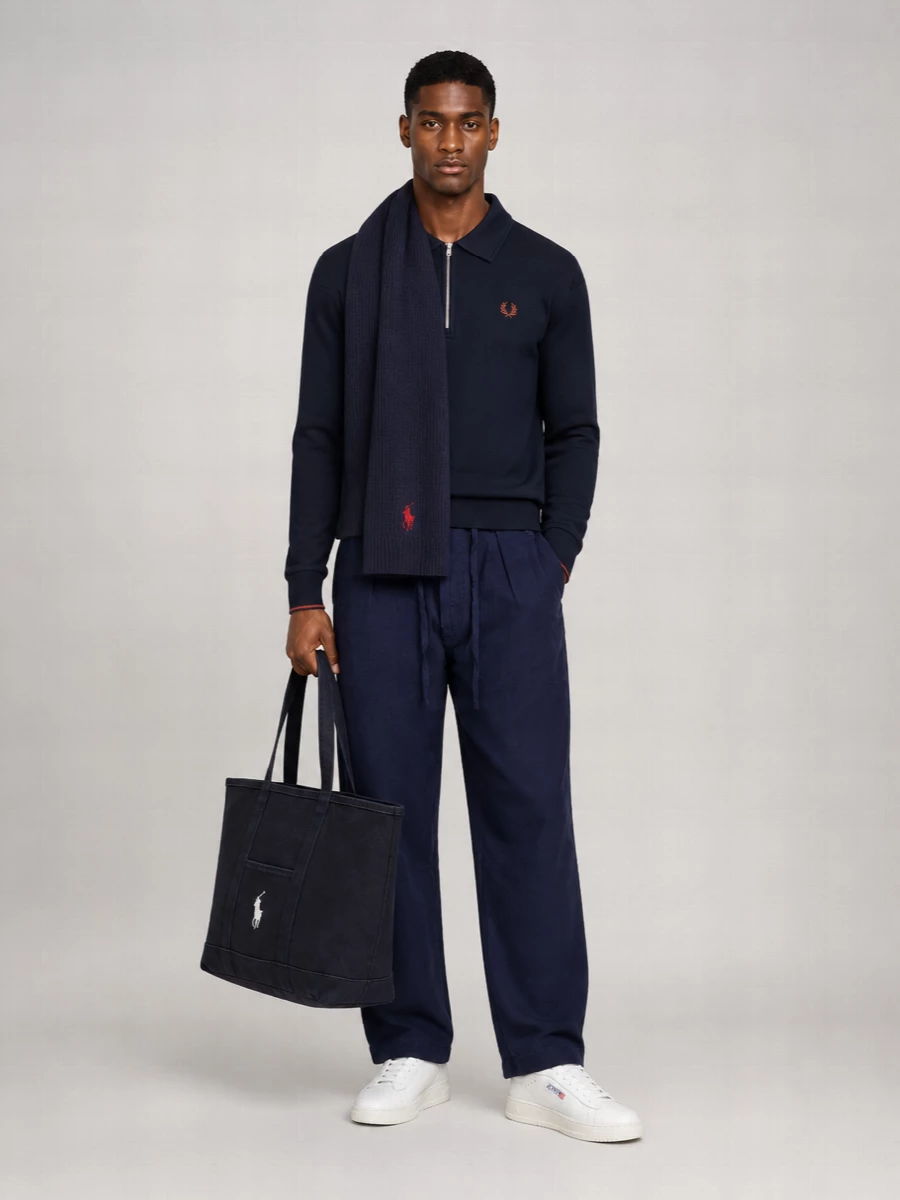 Fred Perry cotton zip hoodie