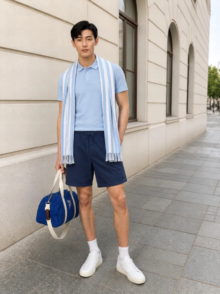 Woolrich polo navy polo ralph lauren shorts outfit