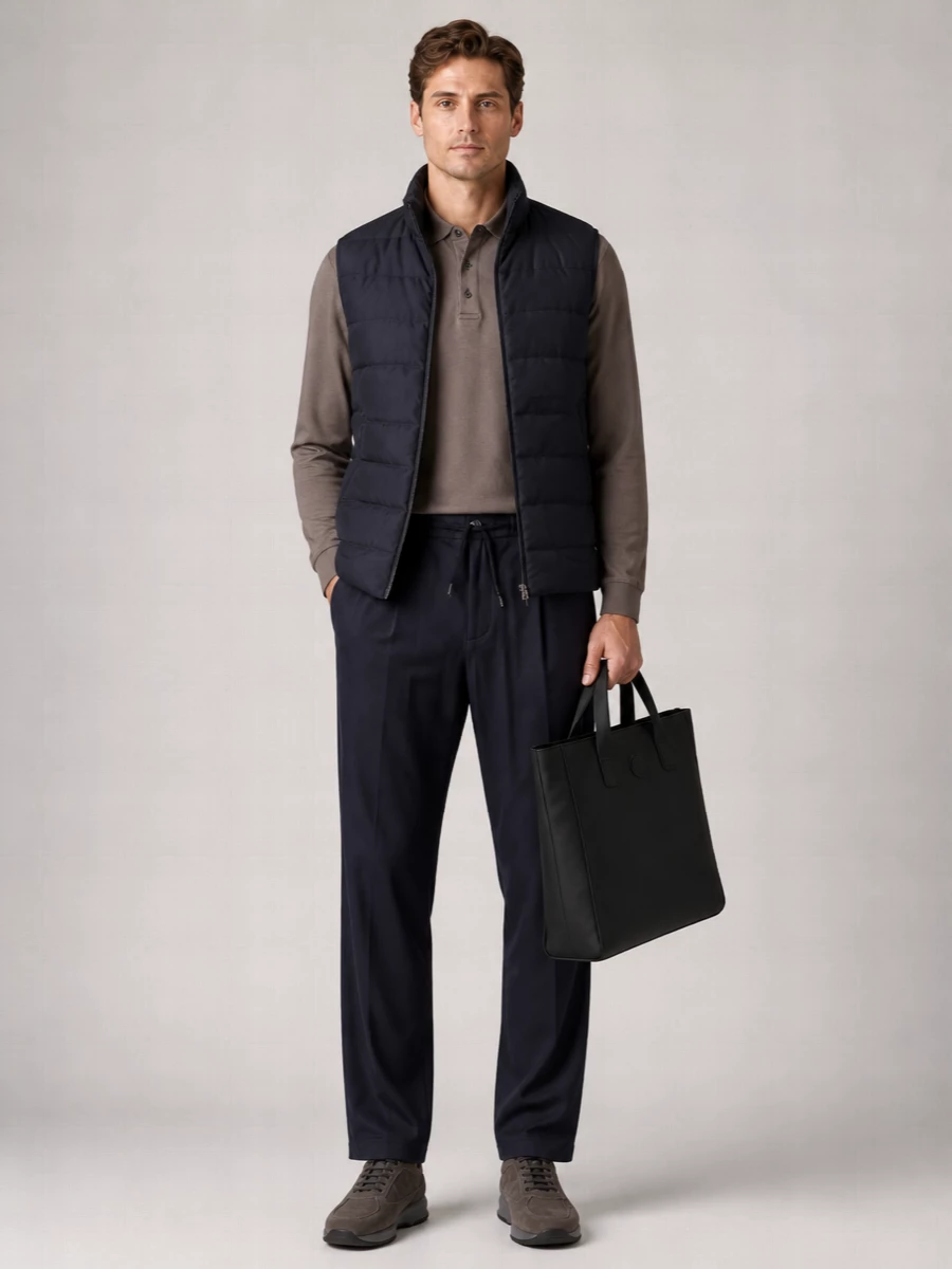 Herno Quilted Wool-Blend Sleeveless Padded Vest