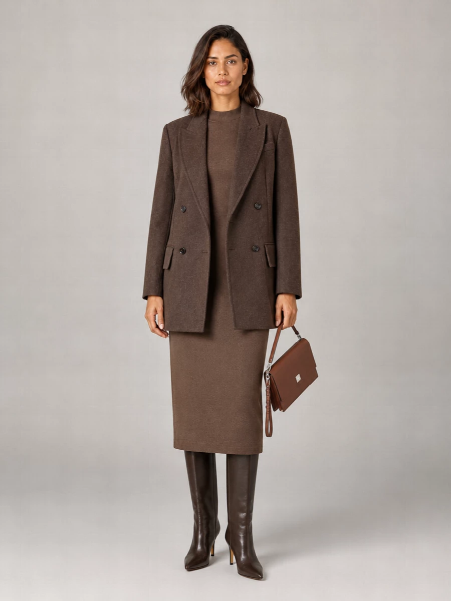 Max Mara Virgin Wool Oversized Double-Breasted Blazer