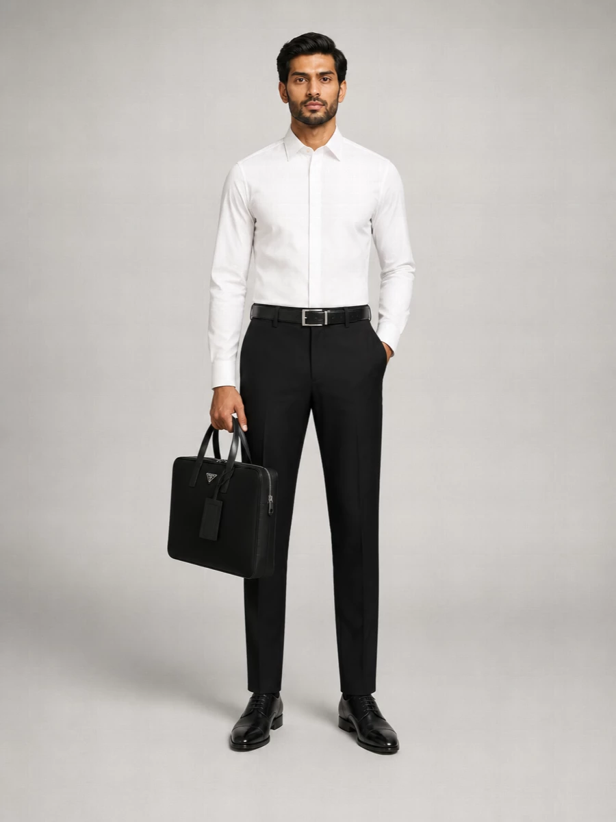 Tom Ford Wool Straight-Leg Tailored Trousers