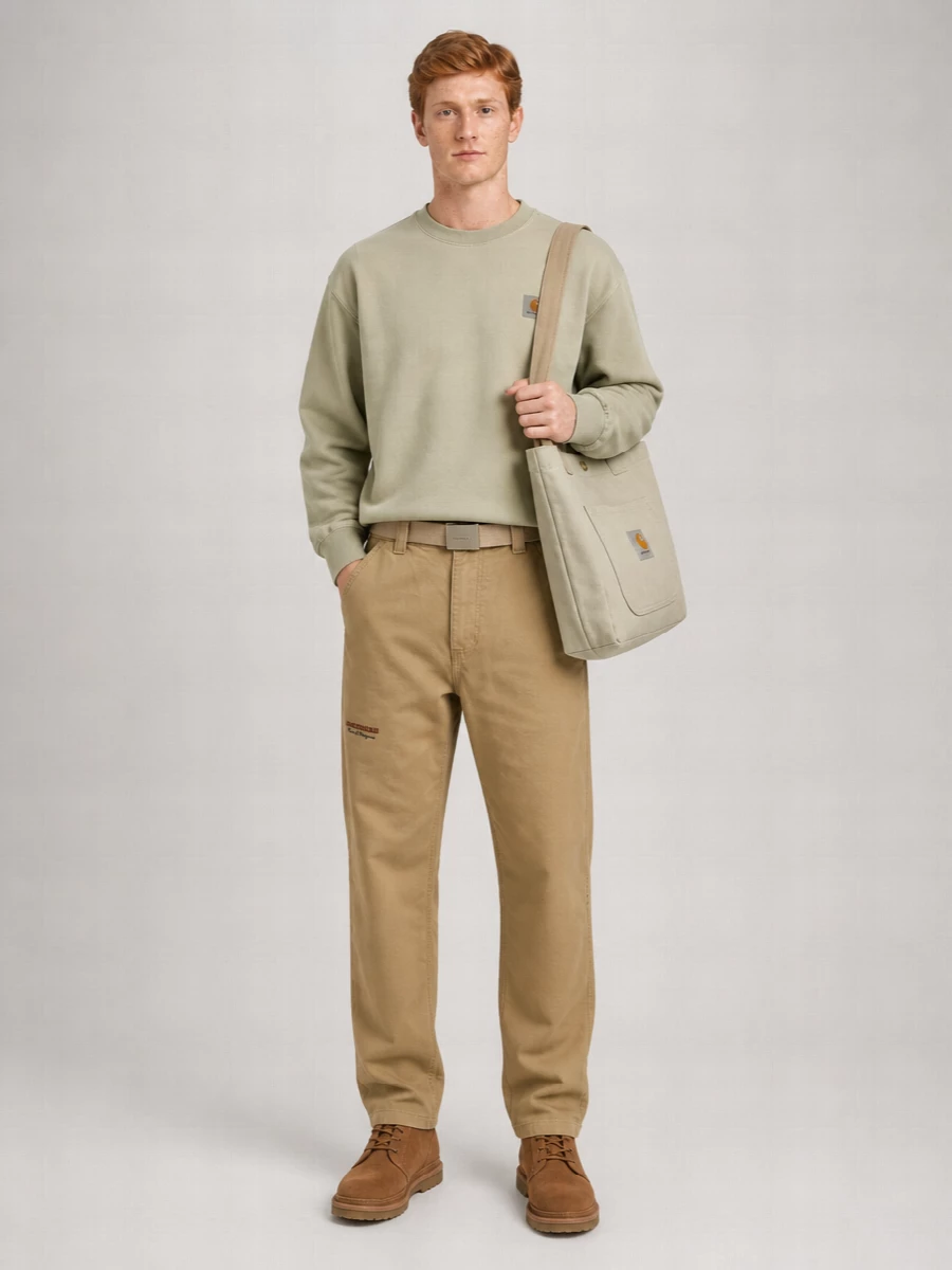 Carhartt Wip Graphic Design Trousers Featuring Pockets