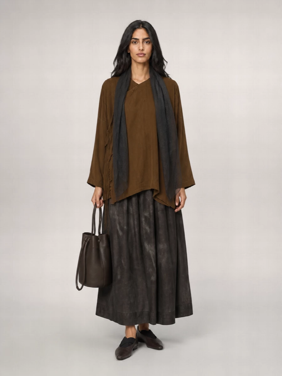 Uma Wang Cupro Full Skirt