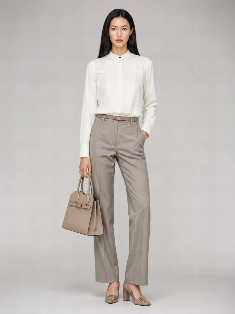 Victoria Beckham Straight-Leg Tailored Trousers