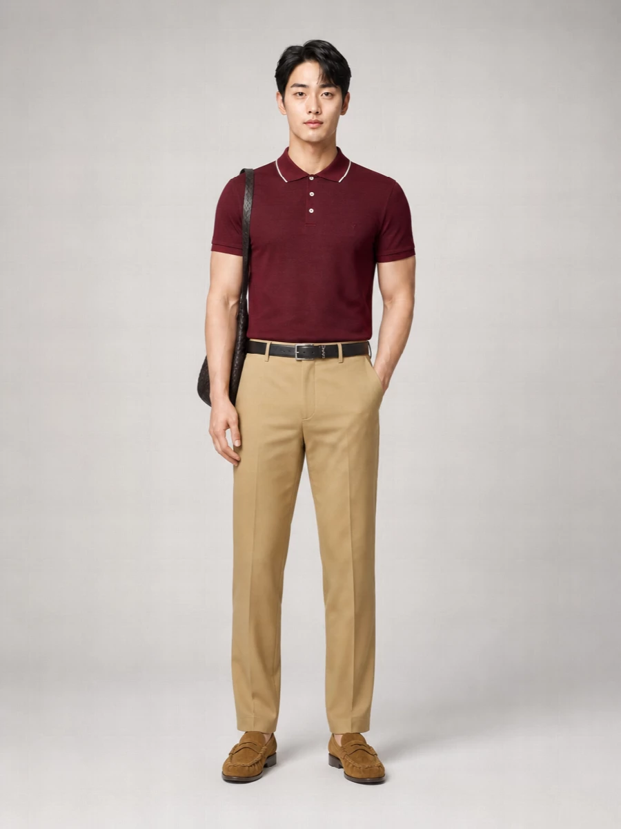 Saint Laurent Cotton Short-Sleeve Polo Shirt