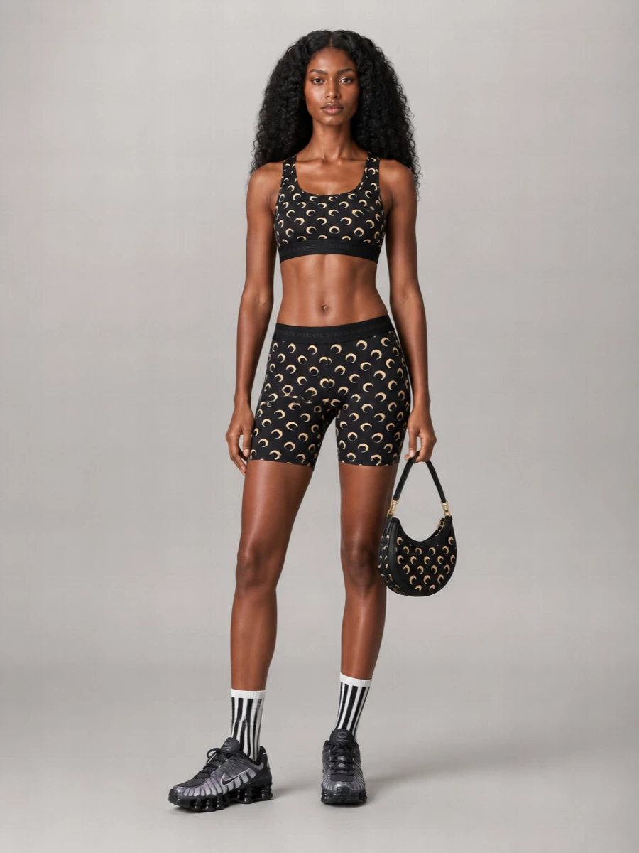 Marine Serre Printed Biker Shorts