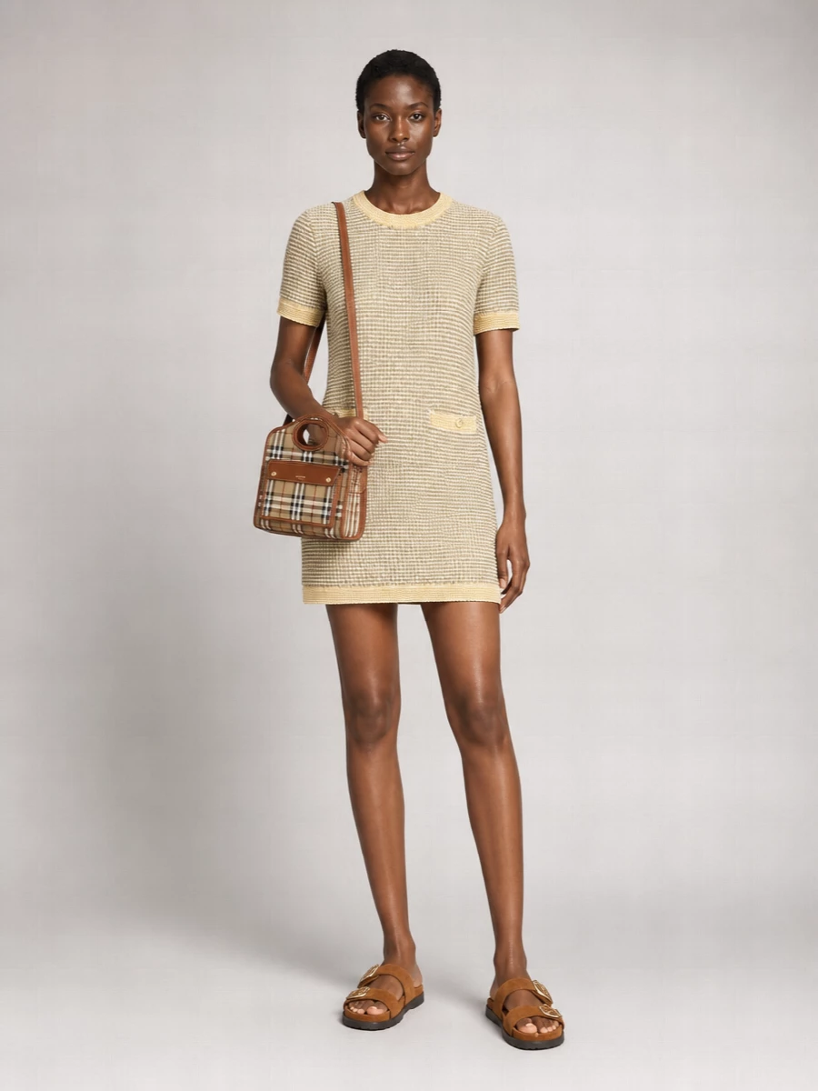 Burberry Pocket Mini Canvas Cross-Body Bag