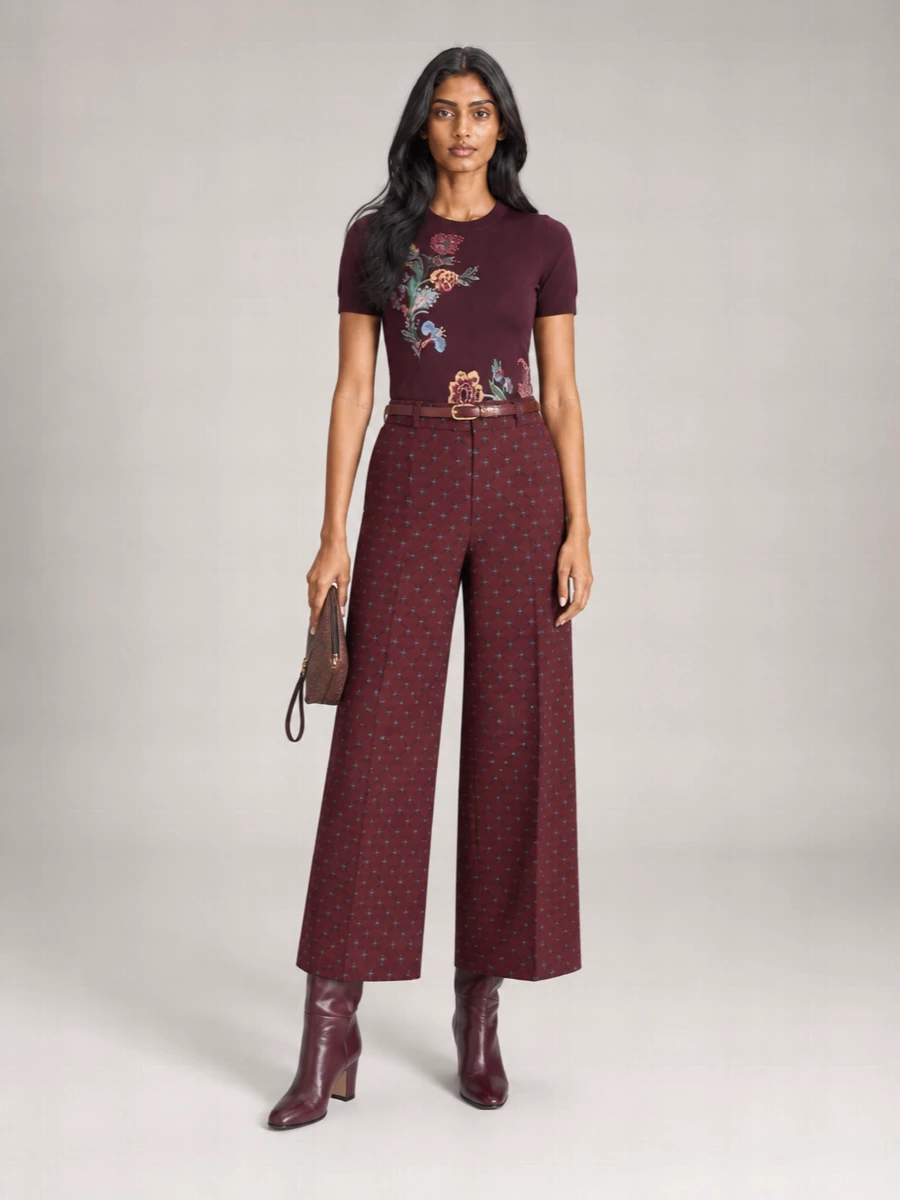Etro Short-Sleeve Wool Sweater