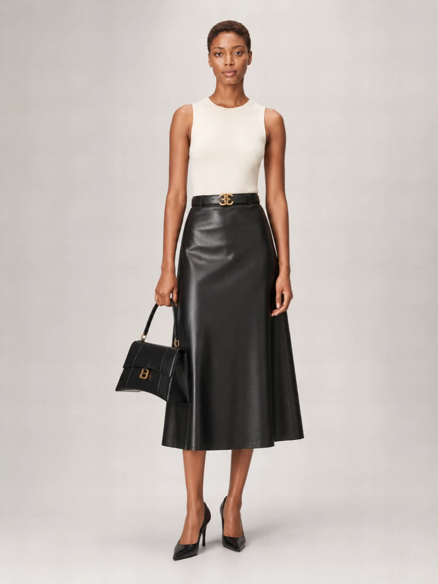 Balenciaga Silk Wool Sleeveless Mini Dress