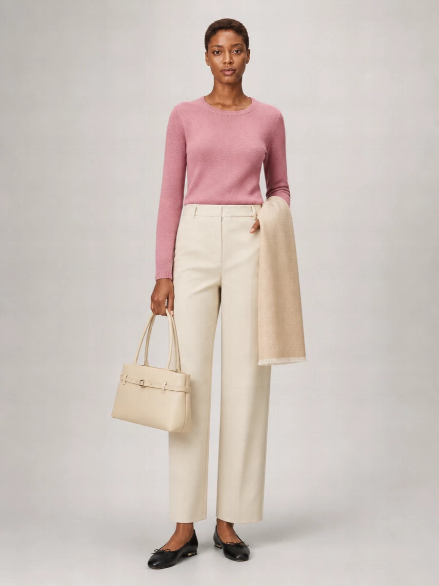 S Max Mara Linen Long-Sleeve Sweater