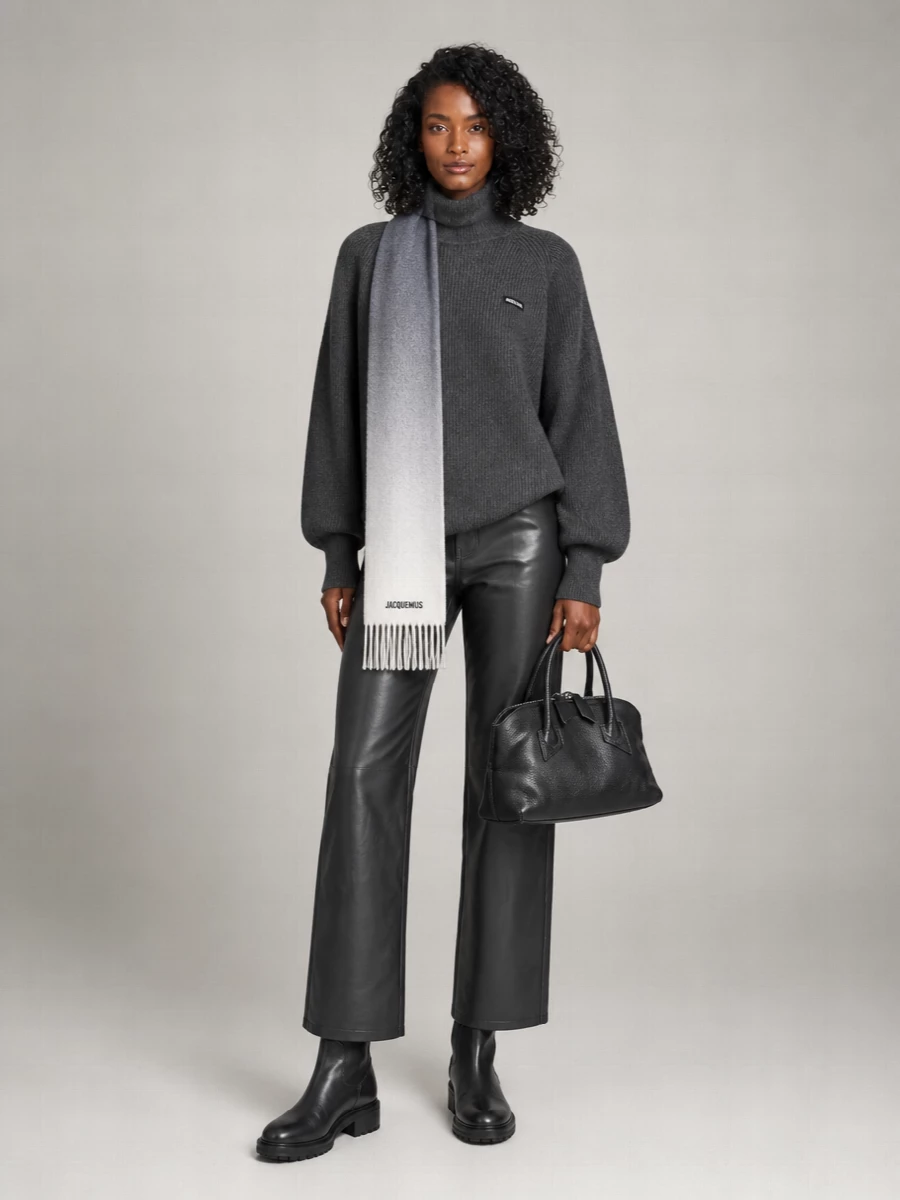 The Attico Mini Hammered Leather Tote Bag