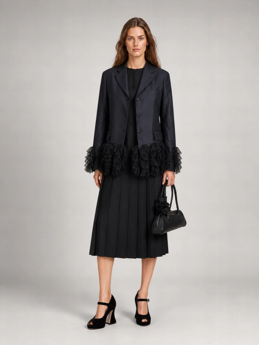 Maison Margiela Velvet Peep-Toe Sandals