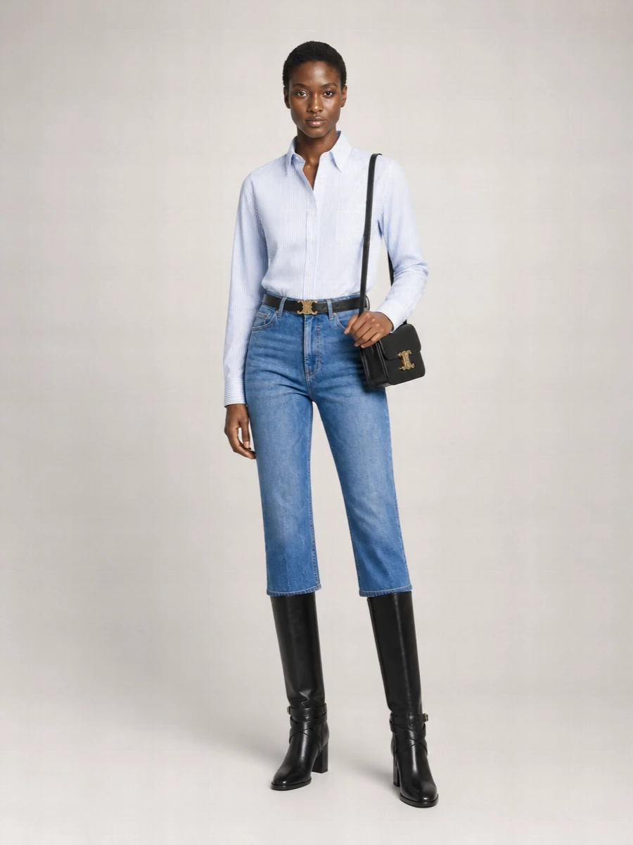 Celine Leather Knee-High Boots
