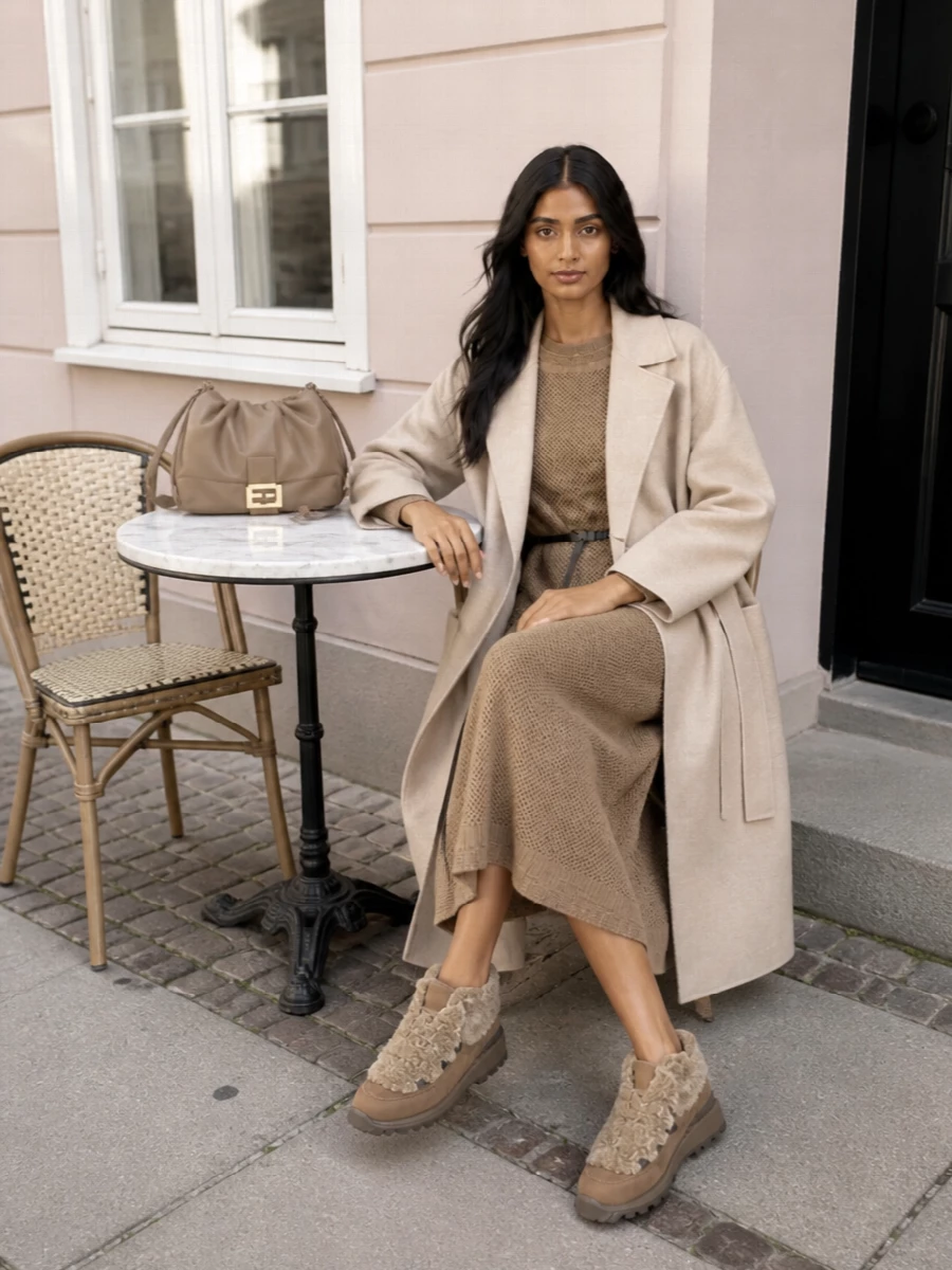 Brunello cucinelli knit dress fabiana filippi coat