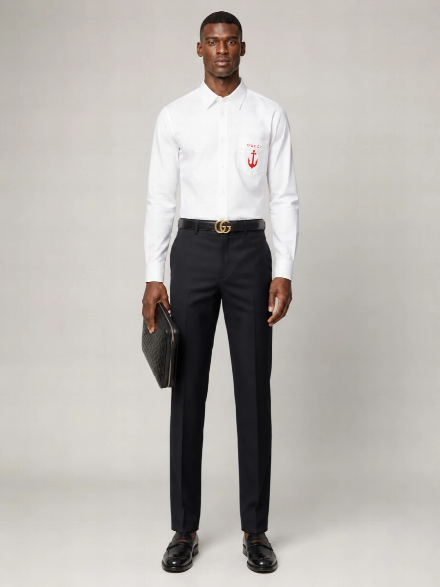 Gucci Cotton Embroidered Shirt